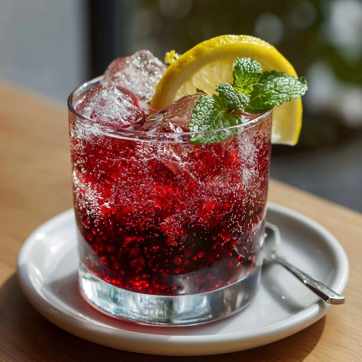 Relaxing Sleepy Girl Mocktail recipe: Unsweetened cherry juice, magnesium, and sparkling water combine.