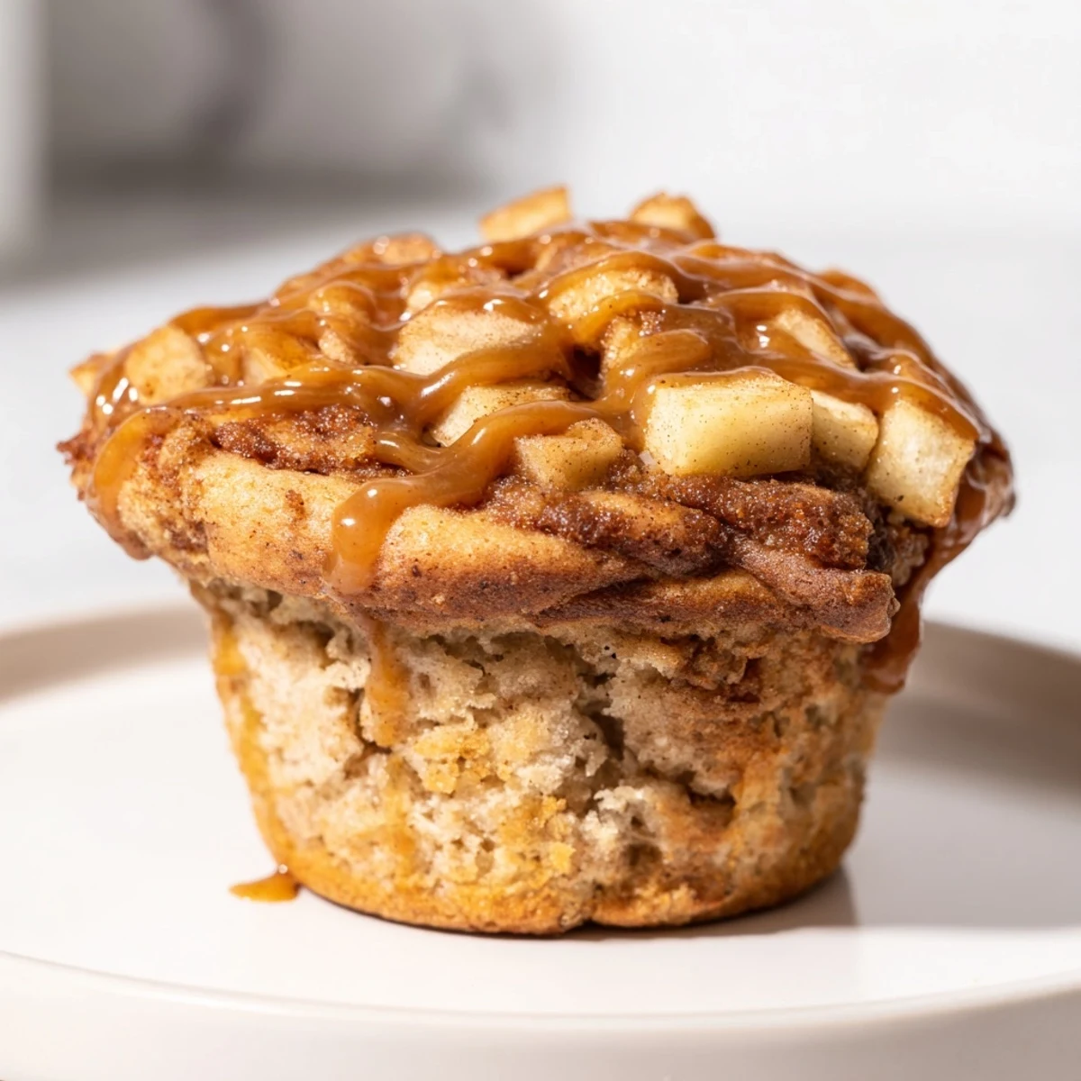 Caramel Apple Cinnamon Muffins