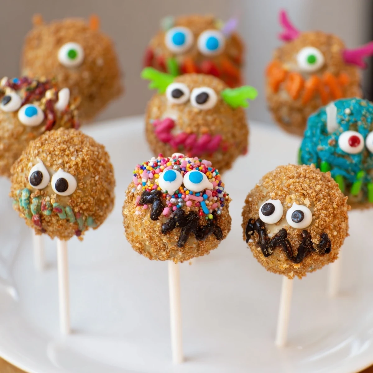 Cinnamon Sugar Monster Cake Pops #91