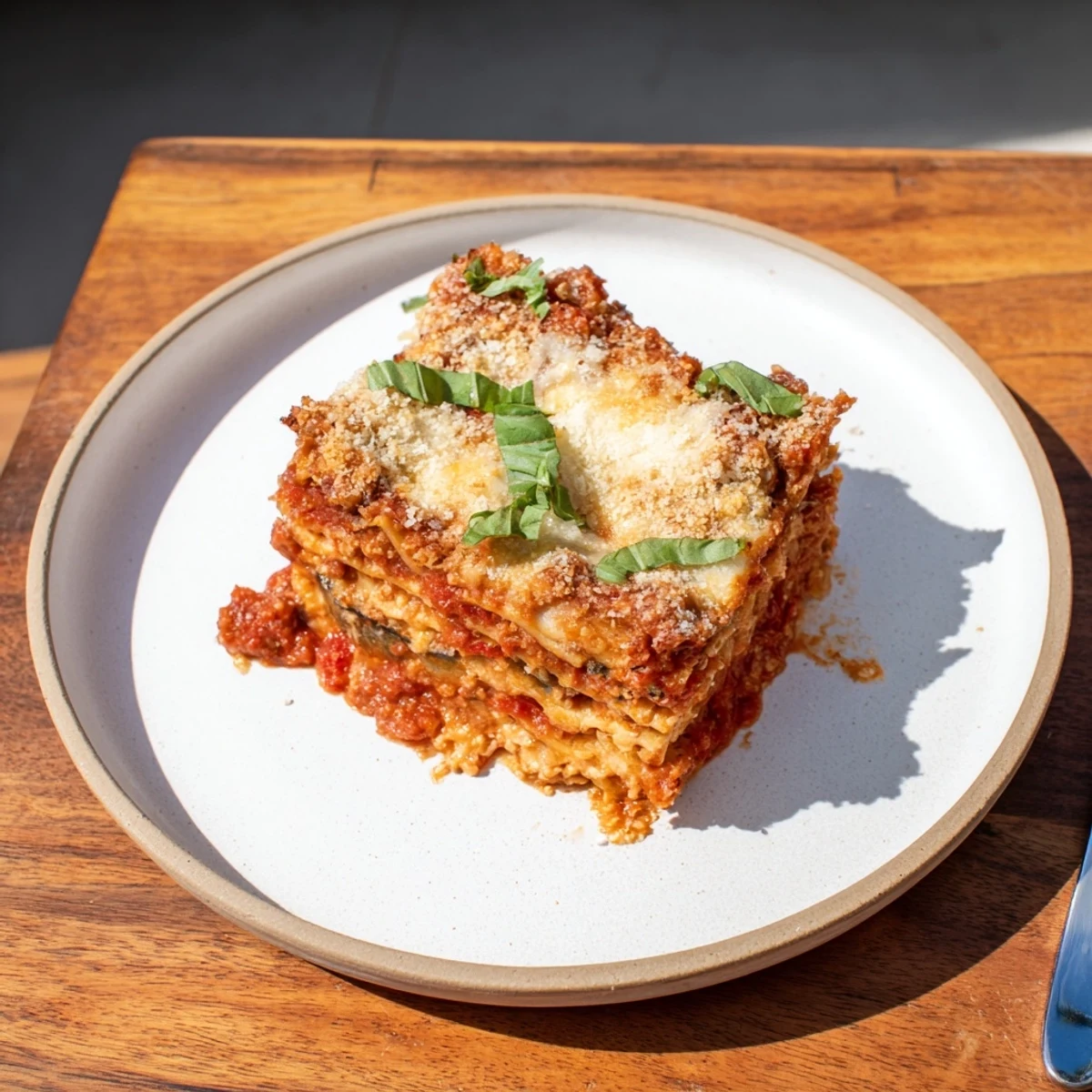 Eggplant Parmesan Lasagna Casserole