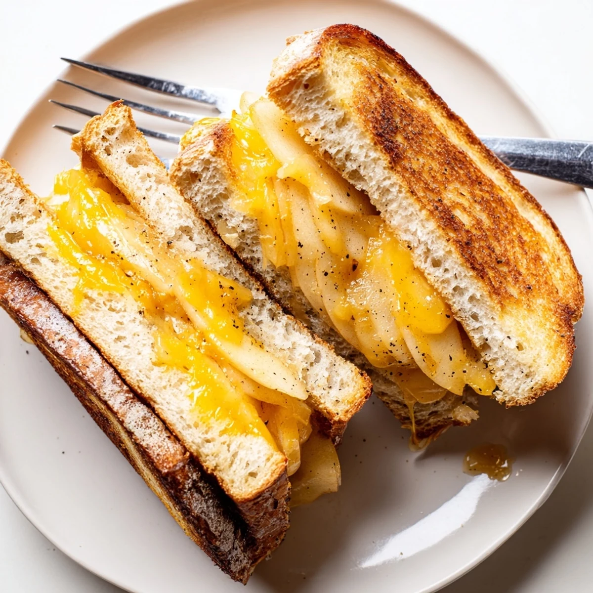 Caramelized Onion Apple Cheddar