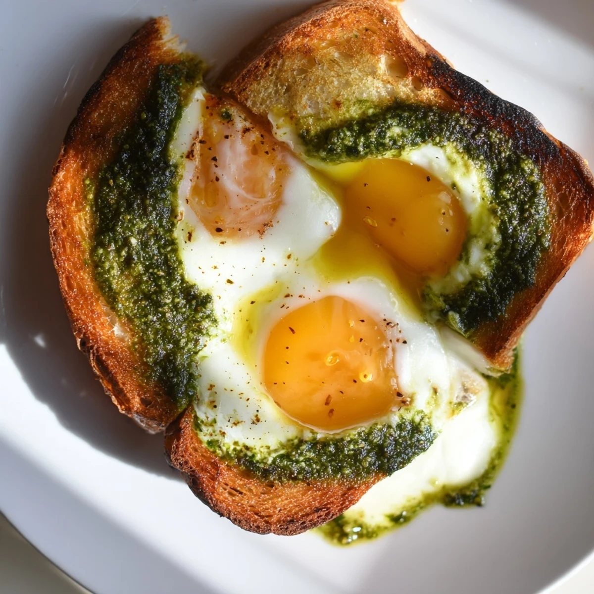 Sizzling skillet reveals a perfectly cooked Pesto Egg Grilled Cheese, a delicious vegetarian meal.