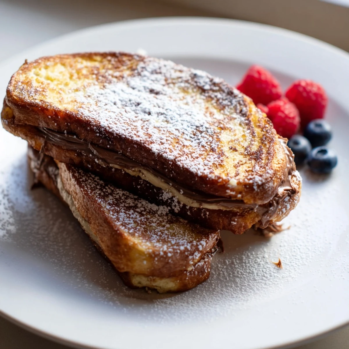 Imagine thick slices of Nutella Brioche French Toast, the crispy crust with a soft, chocolatey center.
