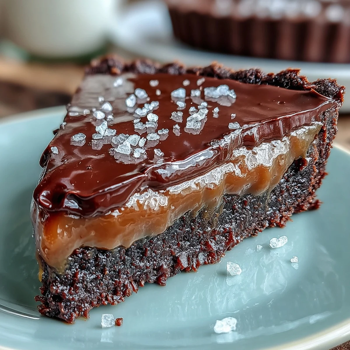 Salted Caramel Chocolate Tart