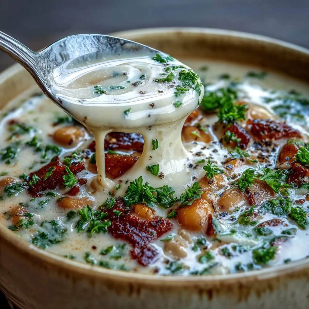Hearty one-pot soup featuring tender ham, creamy white beans, and aromatic herbs, perfect for a cozy winter meal.