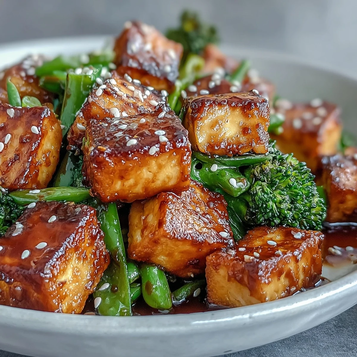 Teriyaki Tofu with Broccoli