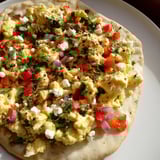 Turkish Menemen Eggs Pizza