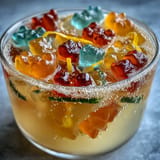 Gummy Bear Lemonade Jelly Cups: a refreshing, colorful dessert perfect for summer.