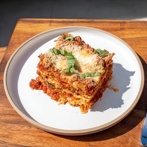 Eggplant Parmesan Lasagna Casserole