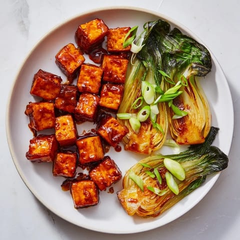 Miso-Glazed Tofu Winter Squash