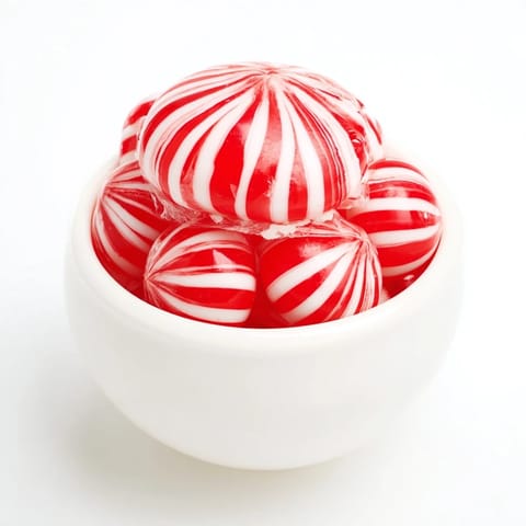 Festive No-Bake Peppermint Candy Bowl: a glistening, edible bowl ready for presenting homemade sweets.