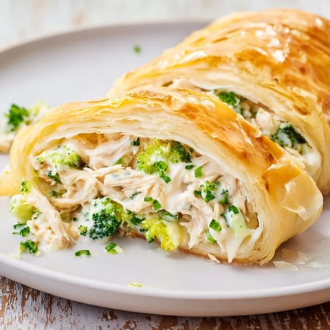 Creamy Chicken Broccoli Rolls