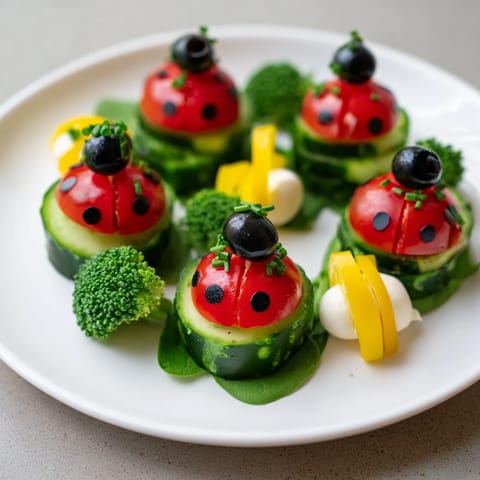 Ladybug Garden Platter
