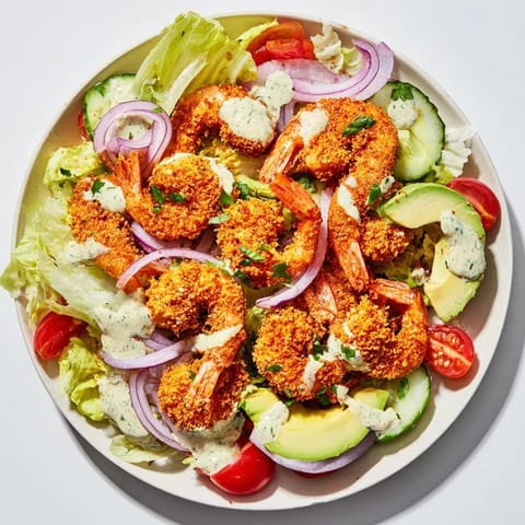 Spicy Crispy Shrimp Salad