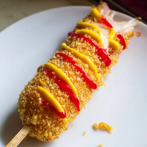 Cheesy Korean Corn Dogs