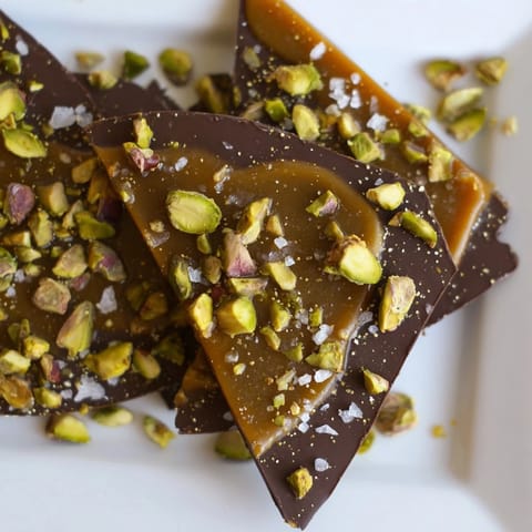 Pistachio Salted Caramel Bark