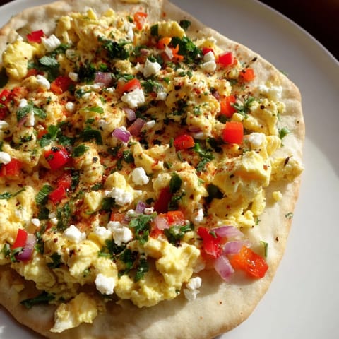 Turkish Menemen Eggs Pizza