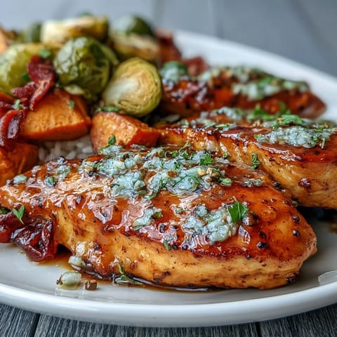 Fresh parsley and chopped pecans garnish this wholesome dinner bowl, illuminated by warm, appetizing light.