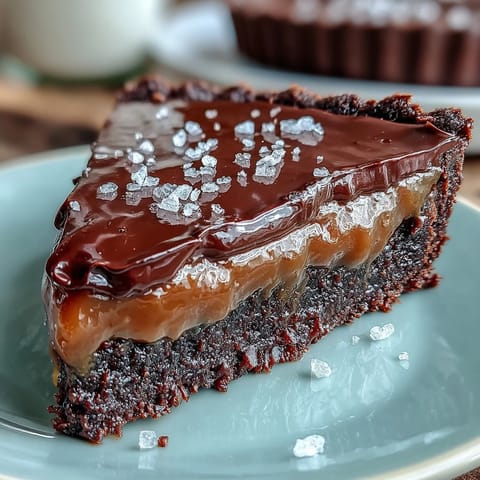 Salted Caramel Chocolate Tart