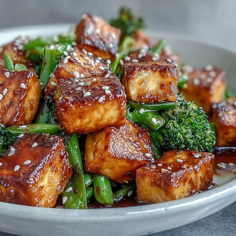 Teriyaki Tofu with Broccoli