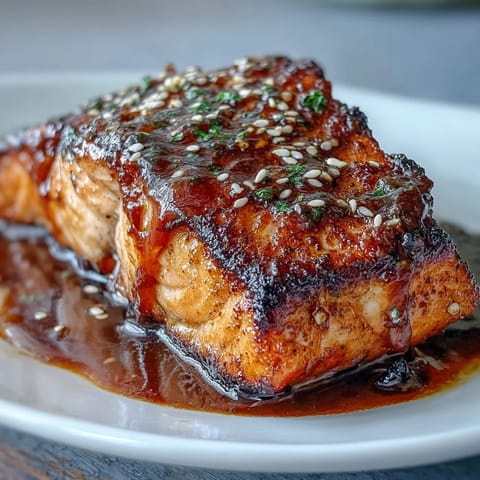 Succulent honey soy glazed salmon served with sesame broccoli, perfect for an easy weeknight dinner.