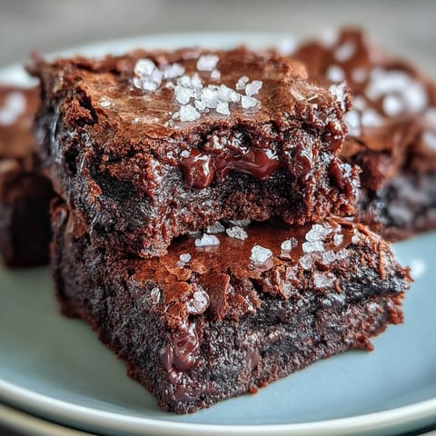 Chewy brownies made with sourdough discard, finished with a sprinkle of sea salt flakes, delivering the perfect balance of sweet and salty.