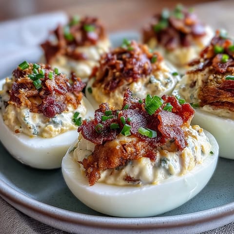 Cute deviled egg chicks with carrot beaks and black peppercorn eyes, perfect Easter appetizer for kids.