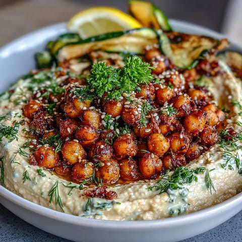 Wholesome vegan bowls featuring crunchy chickpeas, smoky hummus, and vibrant grilled peppers and zucchini.  