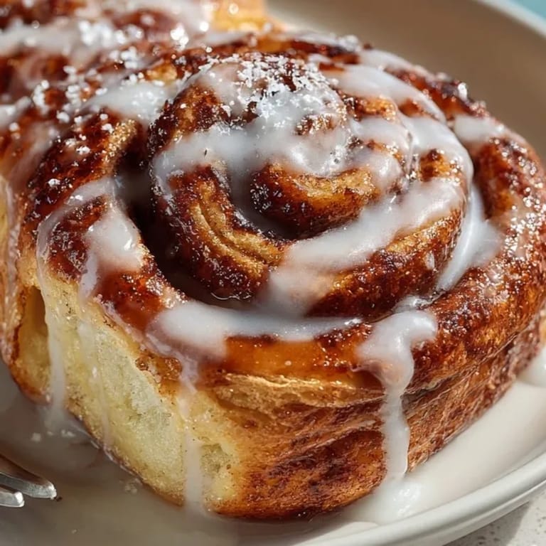 Close-up of freshly baked Halloween Cinnamon Roll &quot;Intestines,&quot; twisted and glazed, ready to enjoy.
