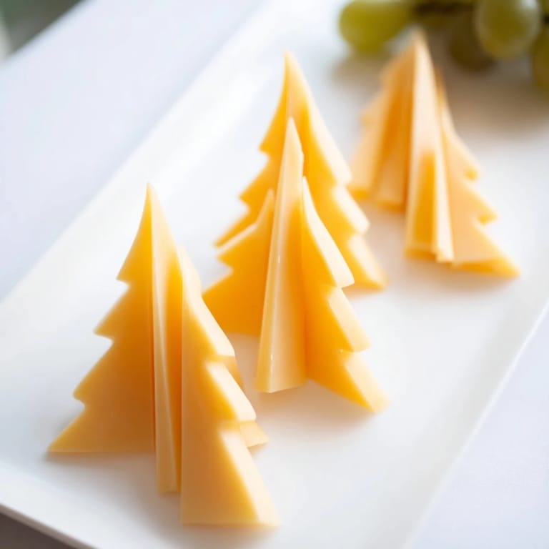 Get party-ready with this The Tannenbaum Border appetizer, cheese slice trees and vibrant grapes included.