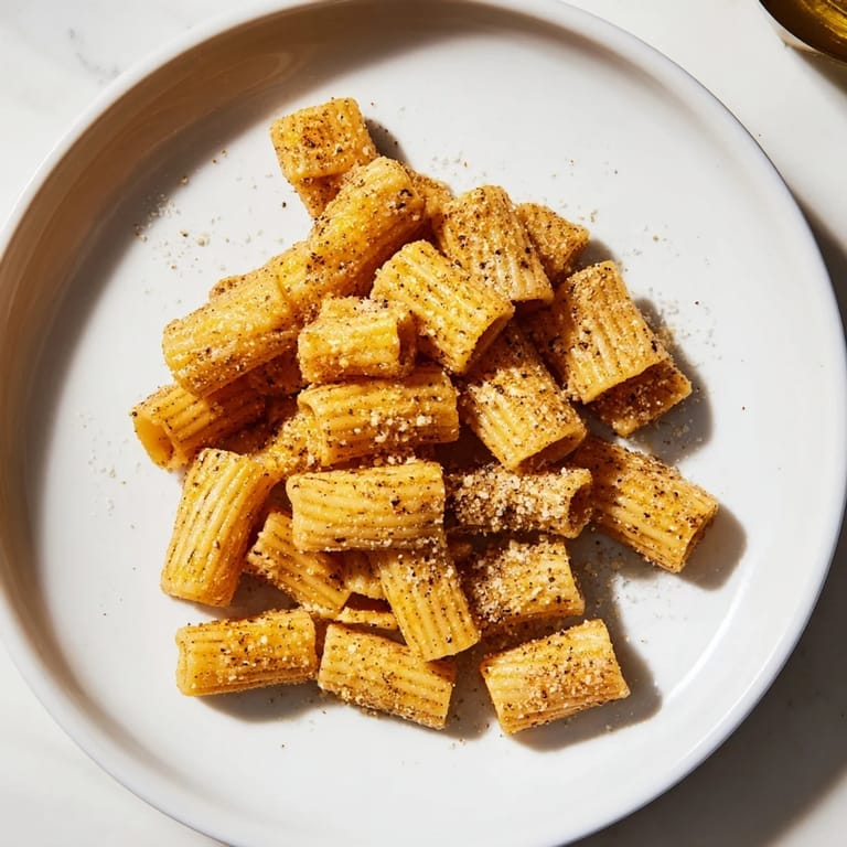 These crispy, perfectly seasoned air fryer pasta croutons elevate salads with delightful texture and flavor.