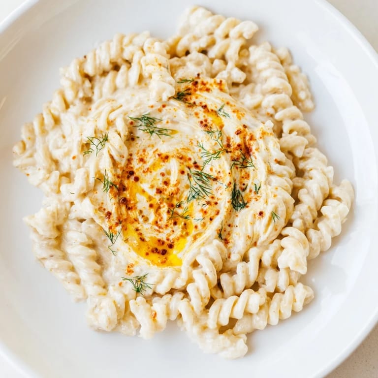 Enjoy the aromatic spiced butter drizzled over freshly made Turkish Yogurt Pasta, ready to savor.