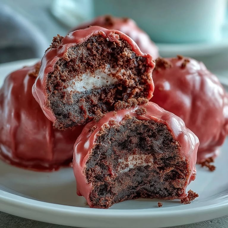 These bite-sized Oreo Truffle Balls with Pink Candy Coating are perfect for holiday parties.