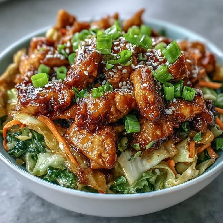 Quick low-carb dinner idea, serve these spicy Egg Roll Bowls with Chicken and Cabbage over steamed rice or alone.