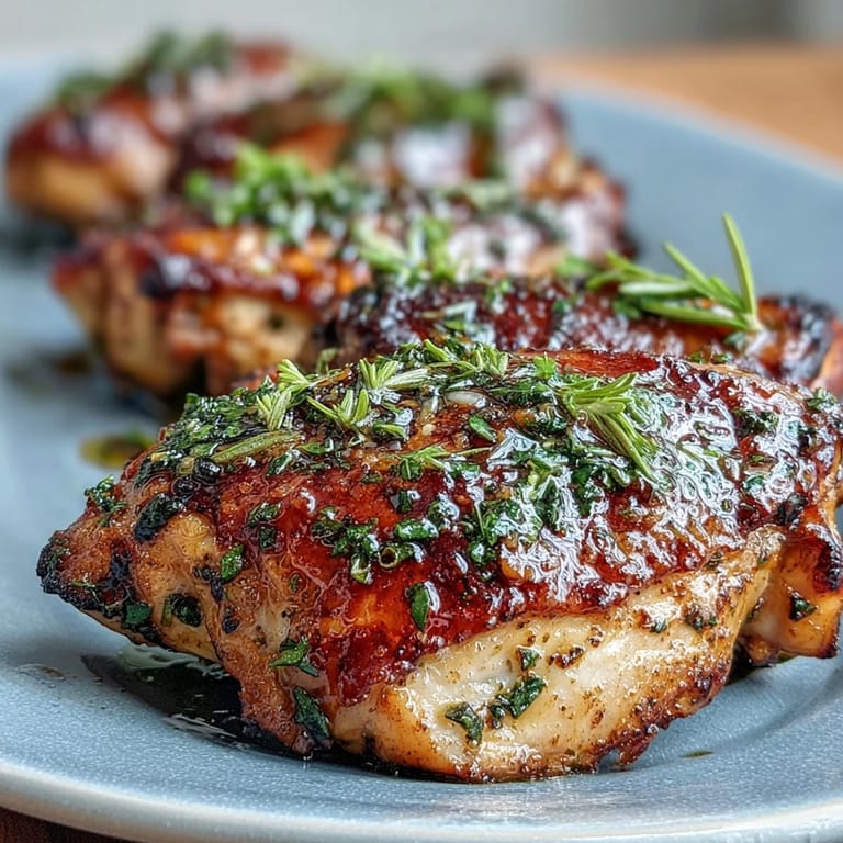 Juicy herb-roasted chicken with lemon slices and golden potatoes, perfect for a family-friendly Sunday roast meal.