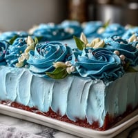 Festive sheet cake decorated with buttercream roses and edible diploma, perfect for graduation celebrations.